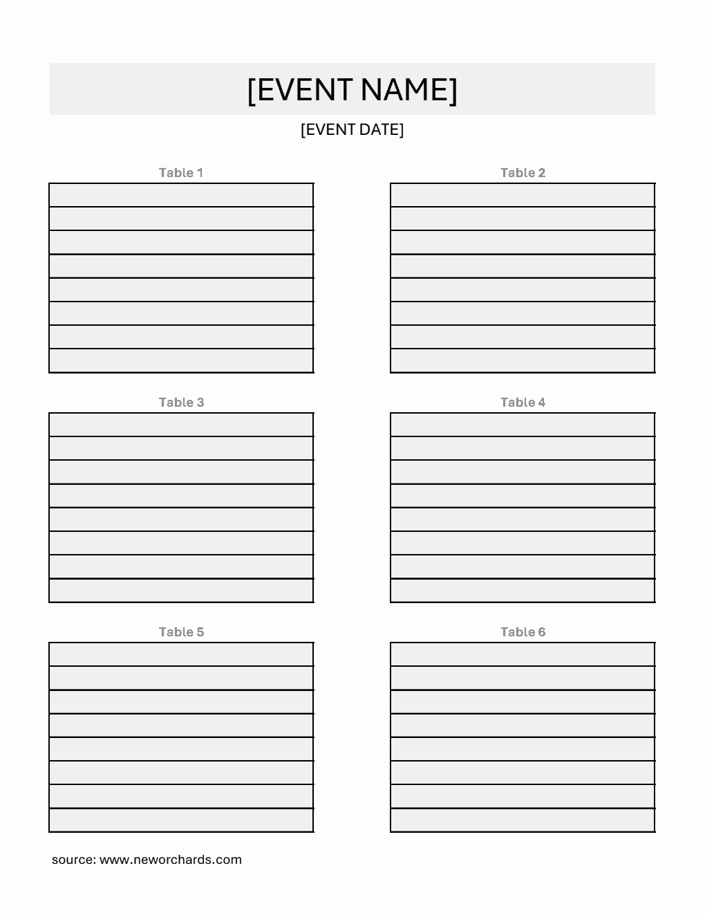 Free Seating Chart Templates PDF Word Excel free-seating-chart-templates-pdf-word-excel