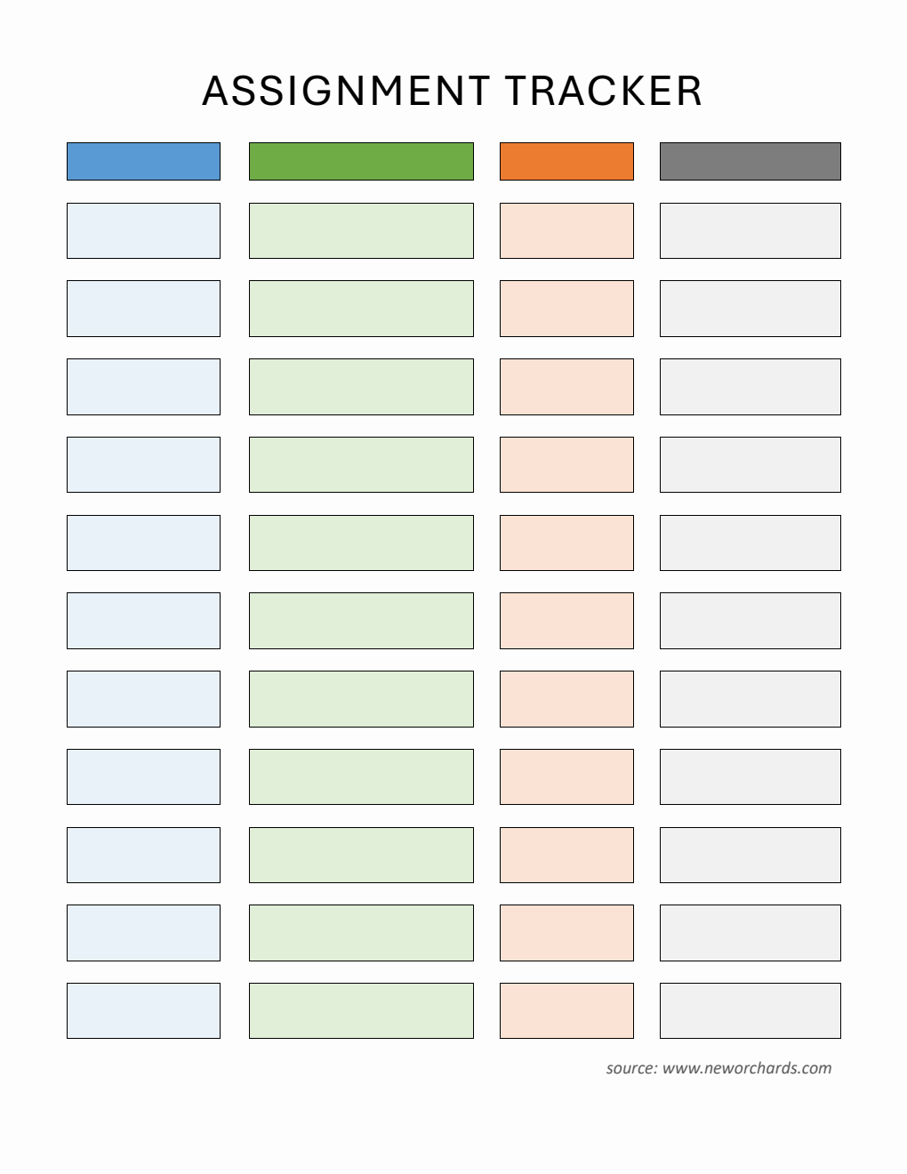 Student Planner Template - Free PDF Download (Colorful)