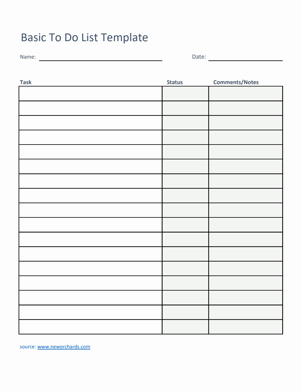 To Do List Template Excel Basic to-do-list-template-excel-basic