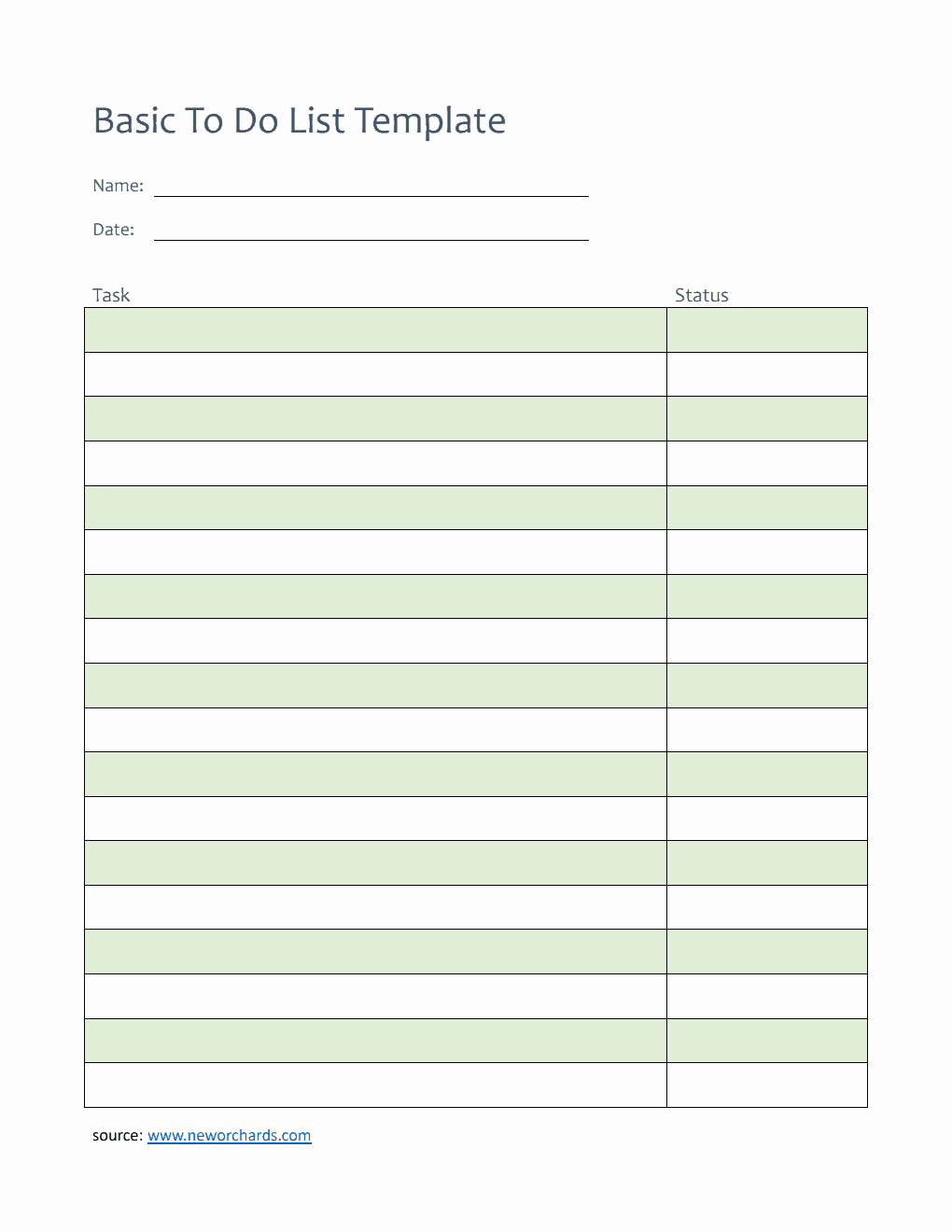 Free To Do List Templates (PDF, Word, Excel)