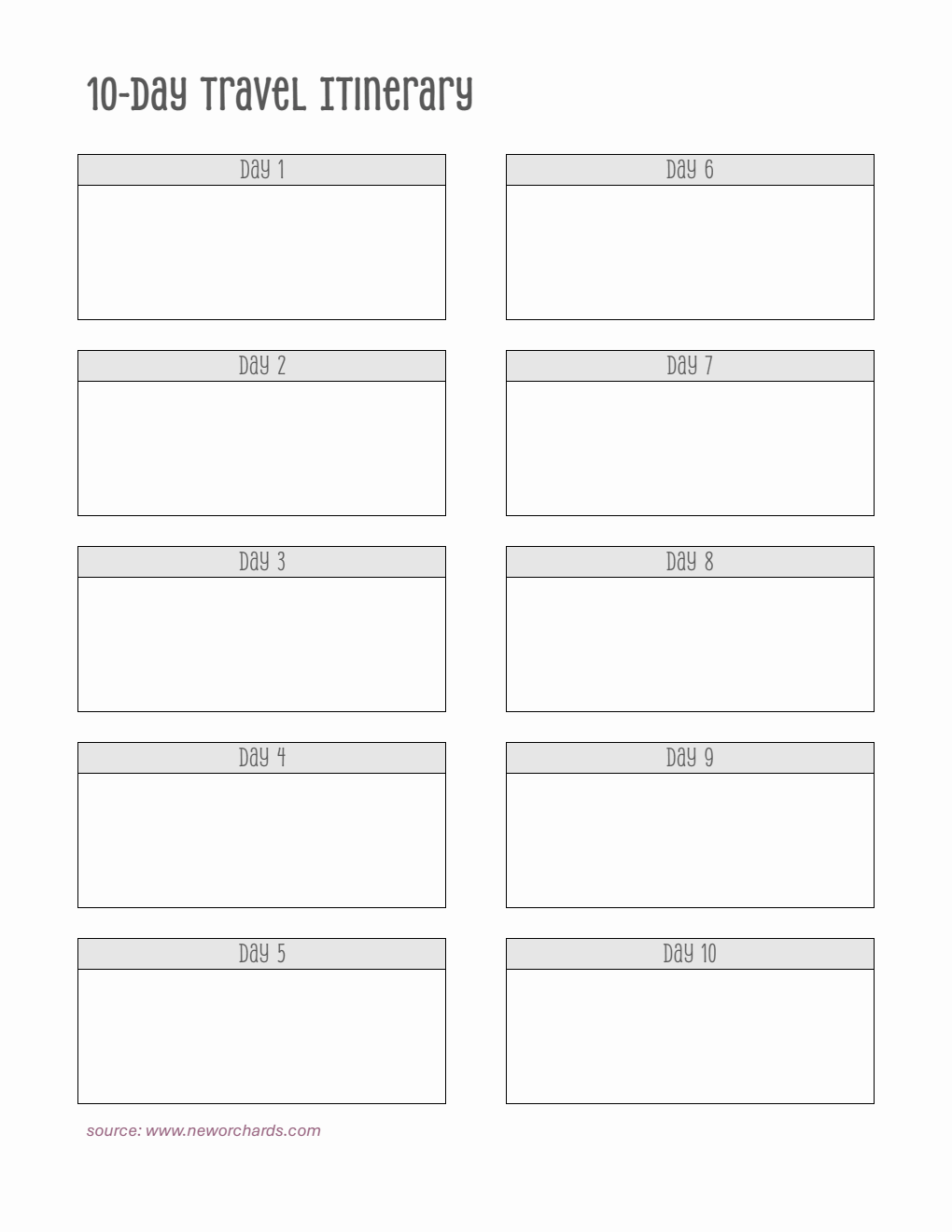 Free Vacation Planner Templates PDF Word Excel Free Vacation Planner Templates PDF Word Excel