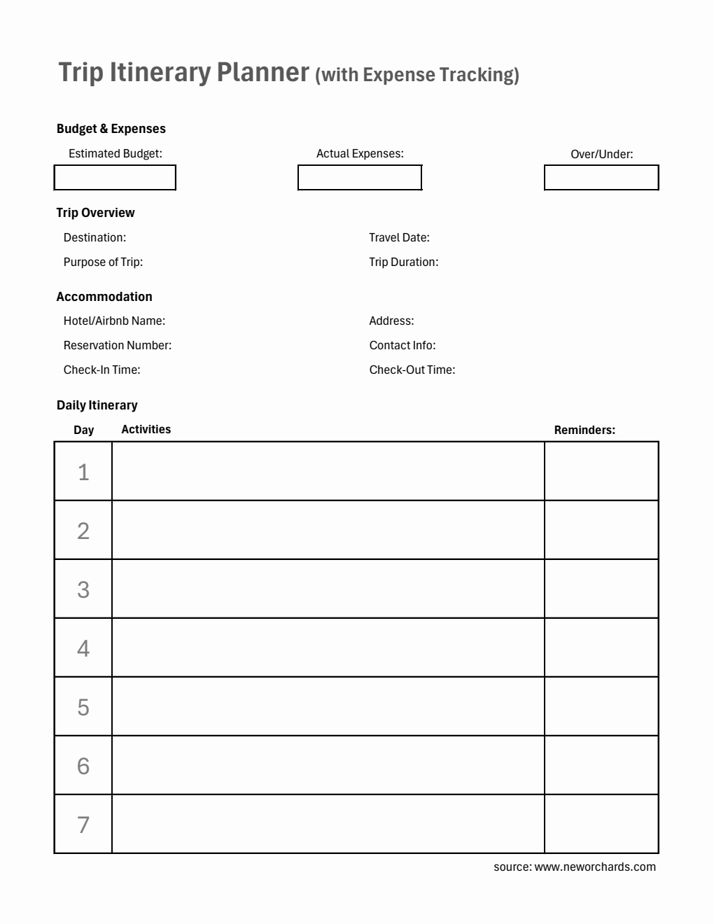 Free Daily Itinerary Templates PDF Word Excel free-daily-itinerary-templates-pdf-word-excel