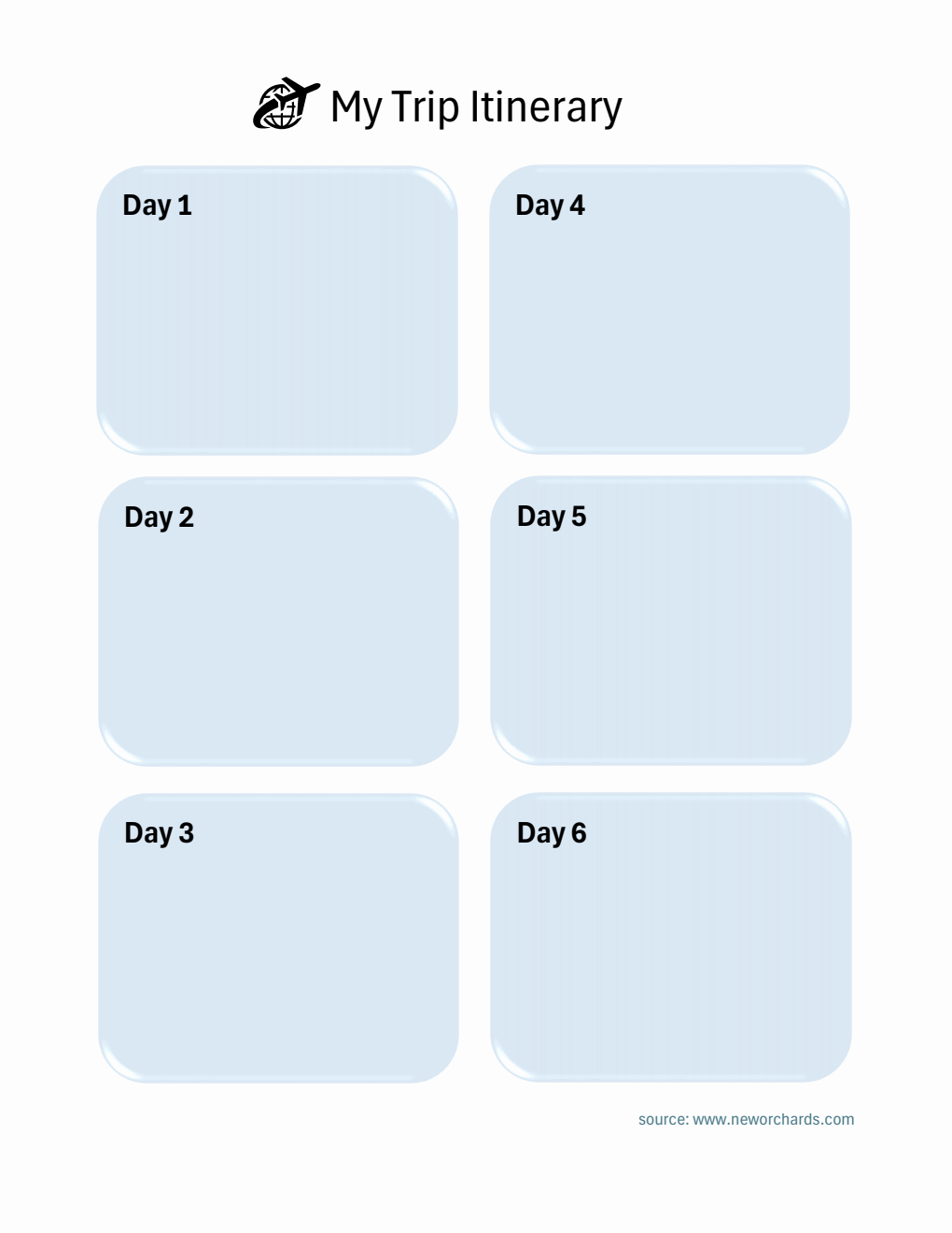 Trip Plan Template | Free Excel Download