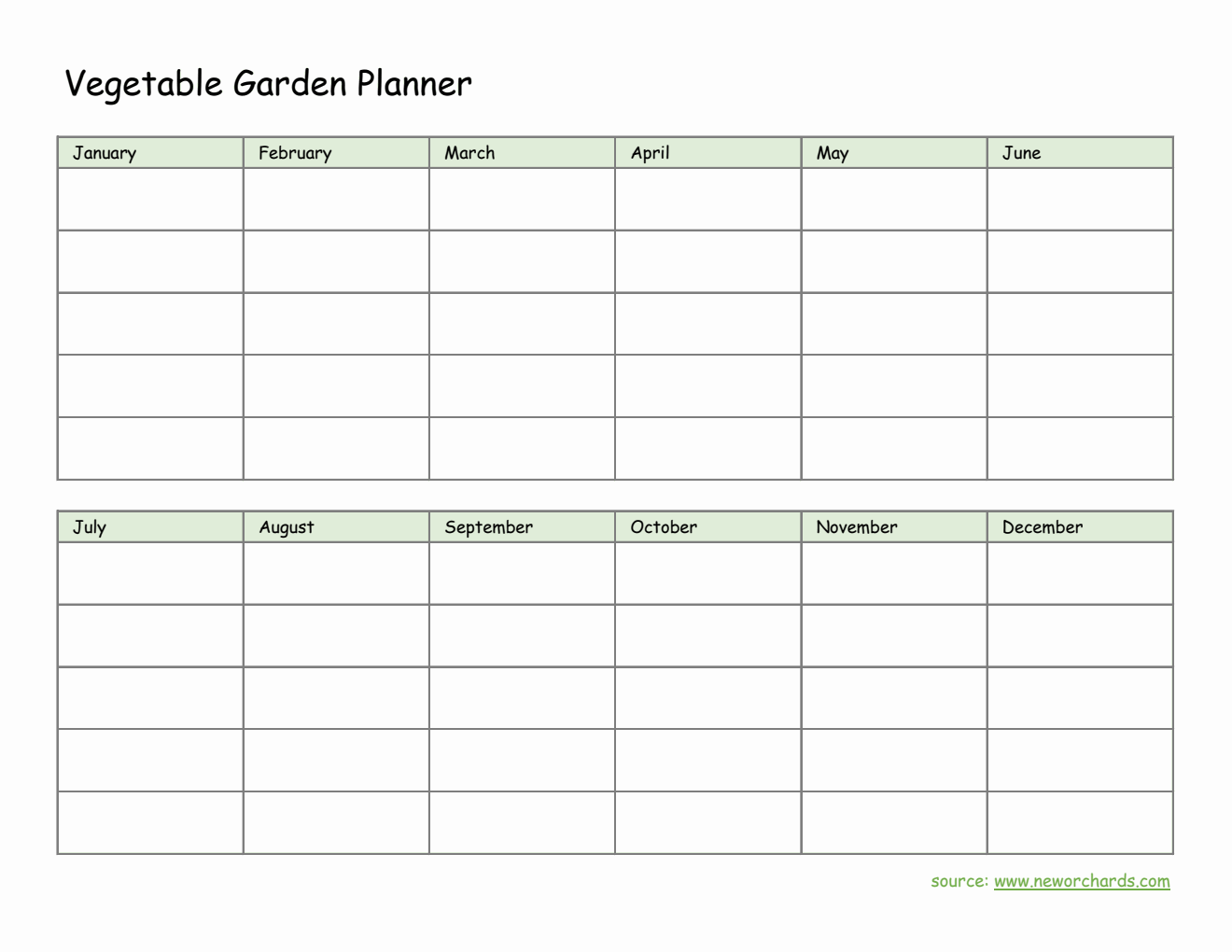 Free Excel Gardening Templates Free Excel Gardening Templates