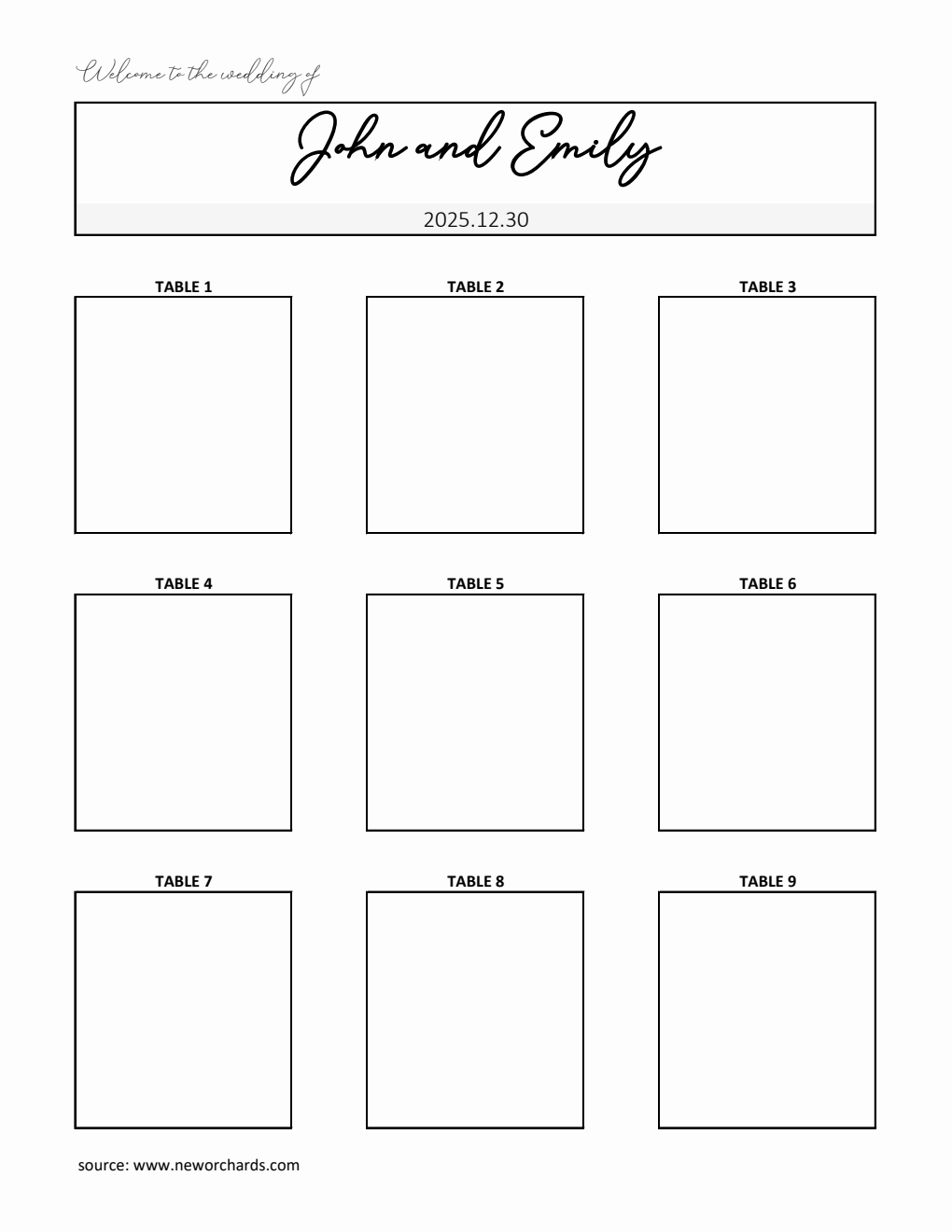 Free Excel Seating Chart Templates free-excel-seating-chart-templates