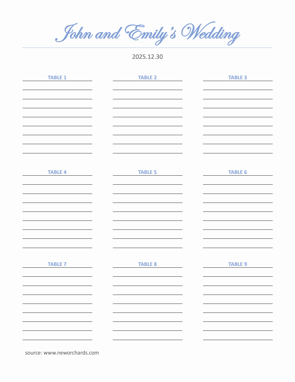 Free Seating Chart Templates PDF Word Excel free-seating-chart-templates-pdf-word-excel