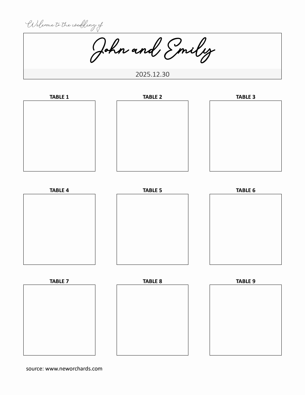 Free Seating Chart Templates PDF Word Excel free-seating-chart-templates-pdf-word-excel
