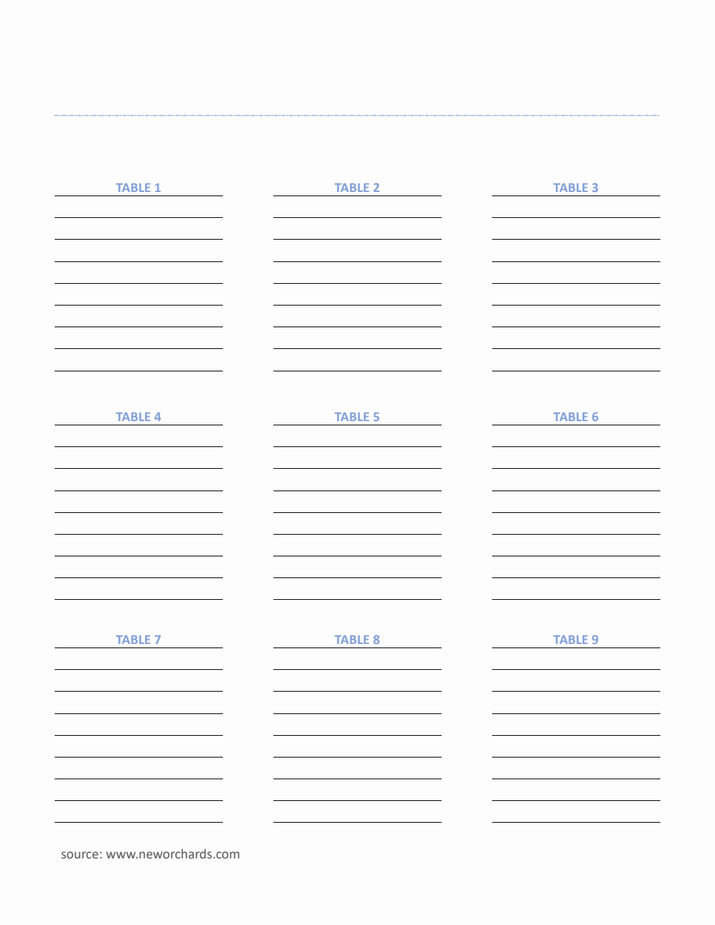 Free Seating Chart Templates PDF Word Excel free-seating-chart-templates-pdf-word-excel