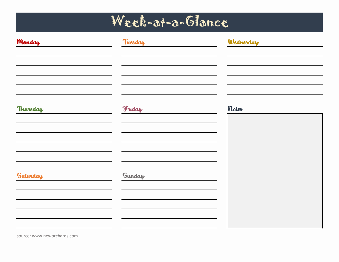 Free Weekly Planner Templates PDF Word Excel free-weekly-planner-templates-pdf-word-excel