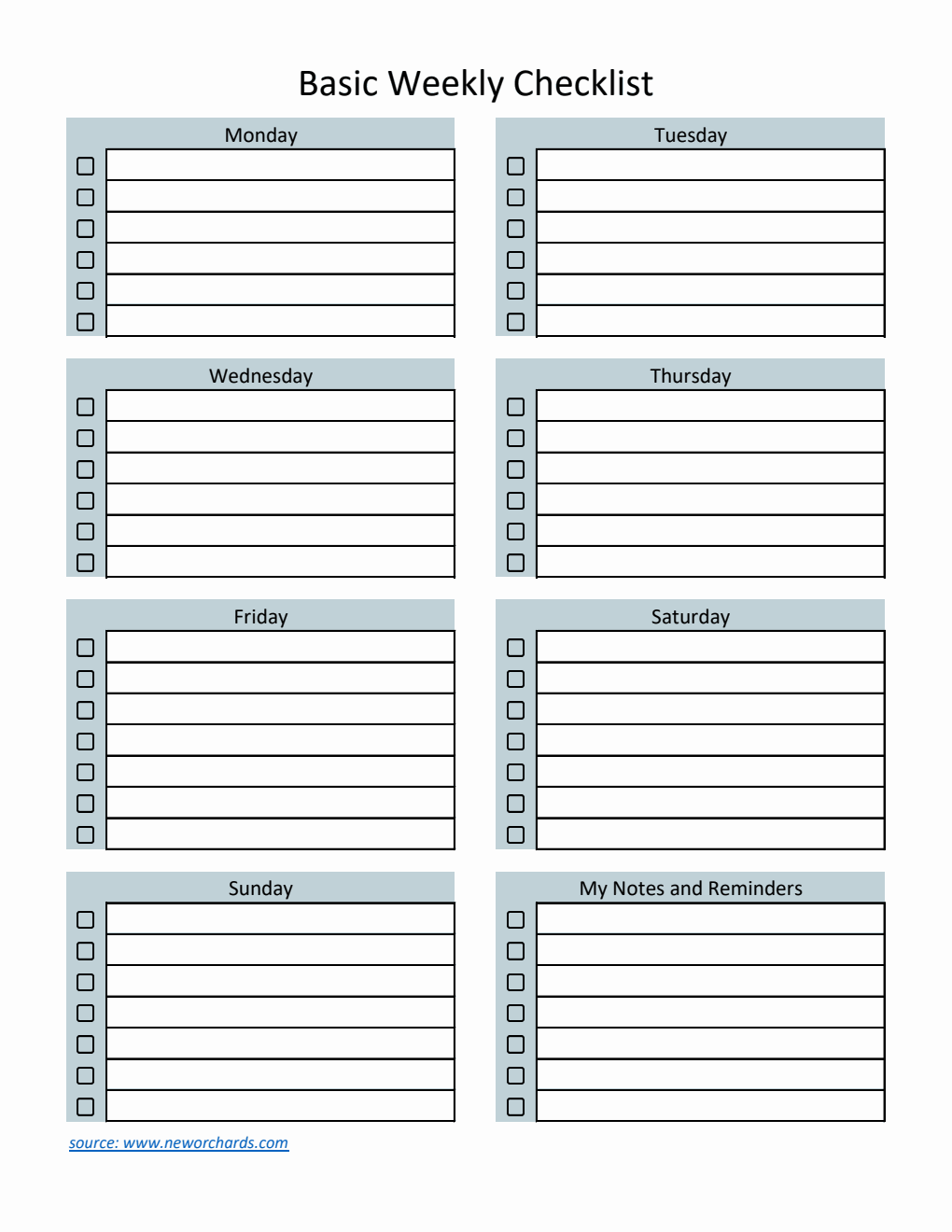 Free Weekly Planner Templates (PDF, Word, Excel)