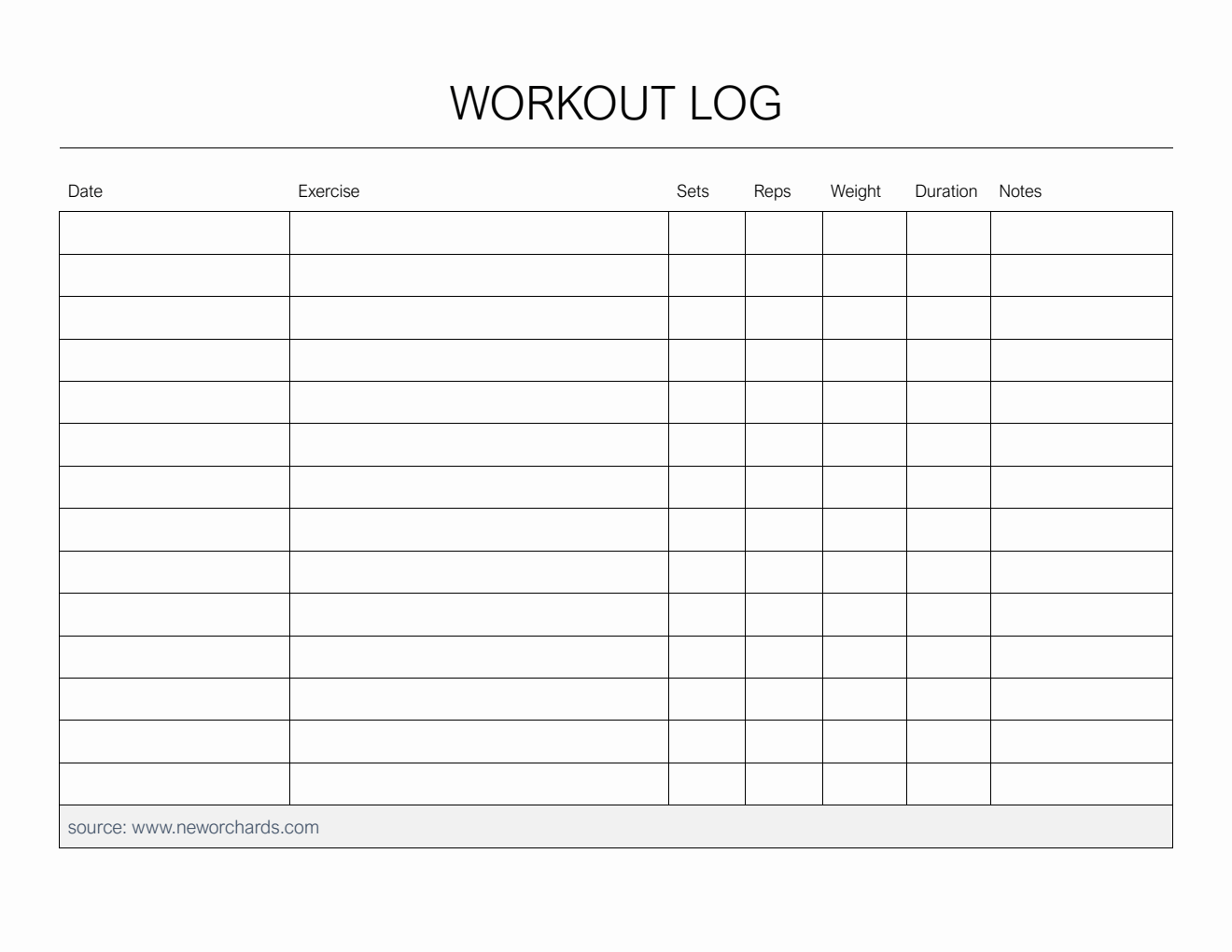 Free Gym Journal Templates PDF Word Excel free-gym-journal-templates-pdf-word-excel
