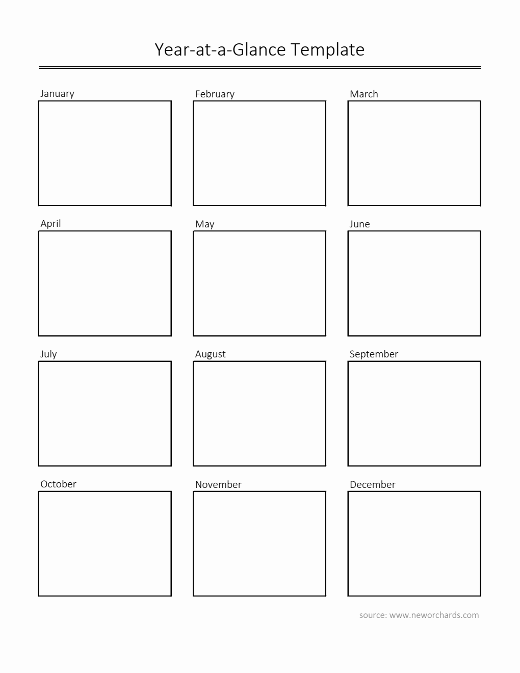 Free Excel Year At A Glance Templates Free excel year at a glance templates